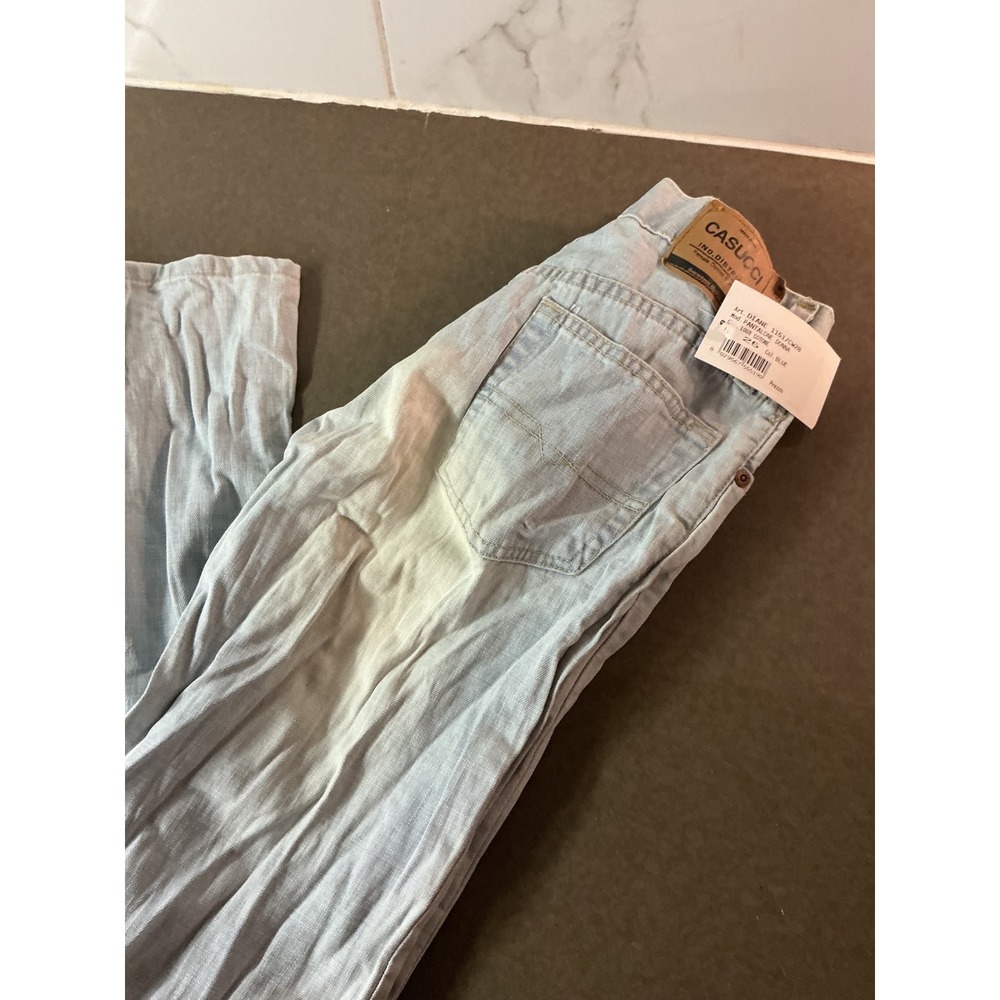 Casucci Women Light Wash Denim Jeans Straight Leg Blue DIANE‎ 1161/CW28 Size 26